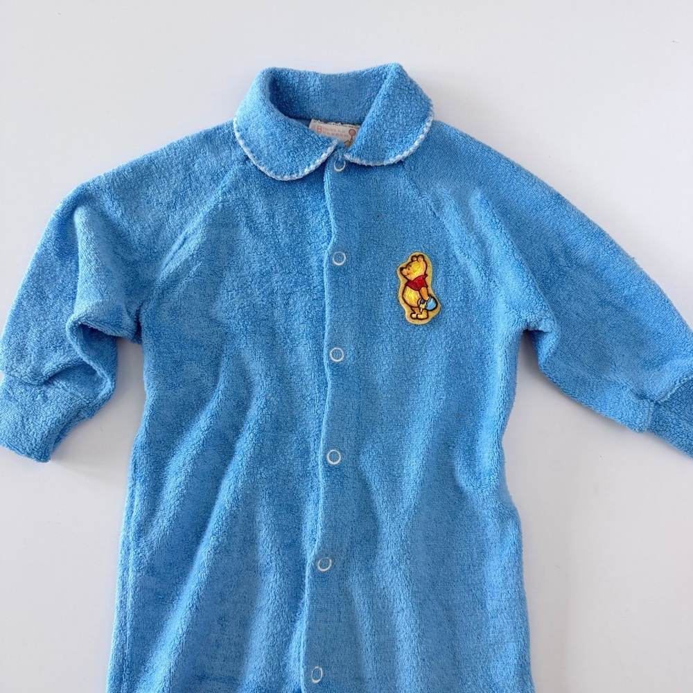 Vintage Walt Disney Winnie the Pooh Footed One Piece Size 4B Made in USA - Picture 2 of 7